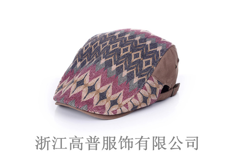 男士鴨舌帽，樣帽圖由江浙滬帽子工廠提供